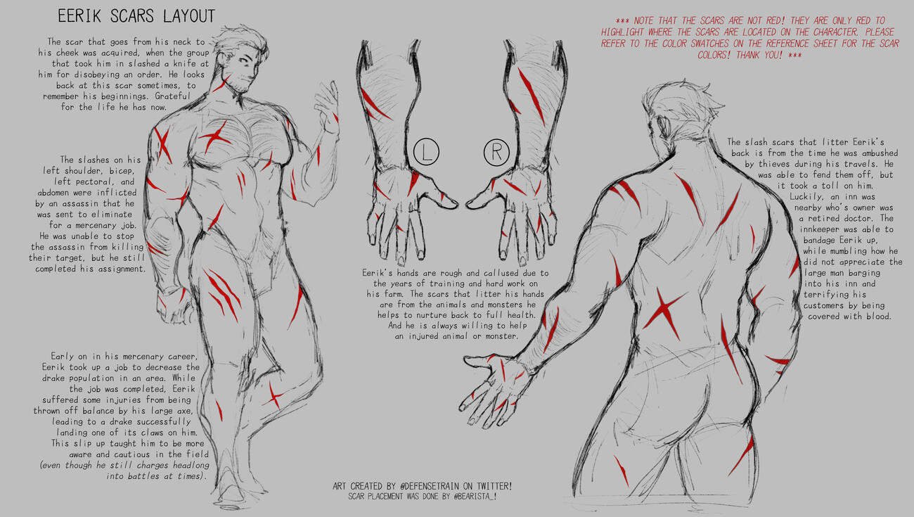 Eerik's scar layout by @Defensetrain on Bluesky