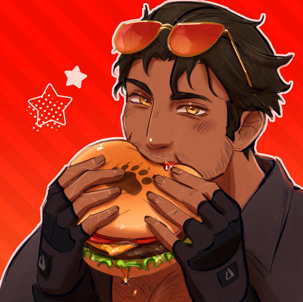 Art by @elarisastra on Bluesky