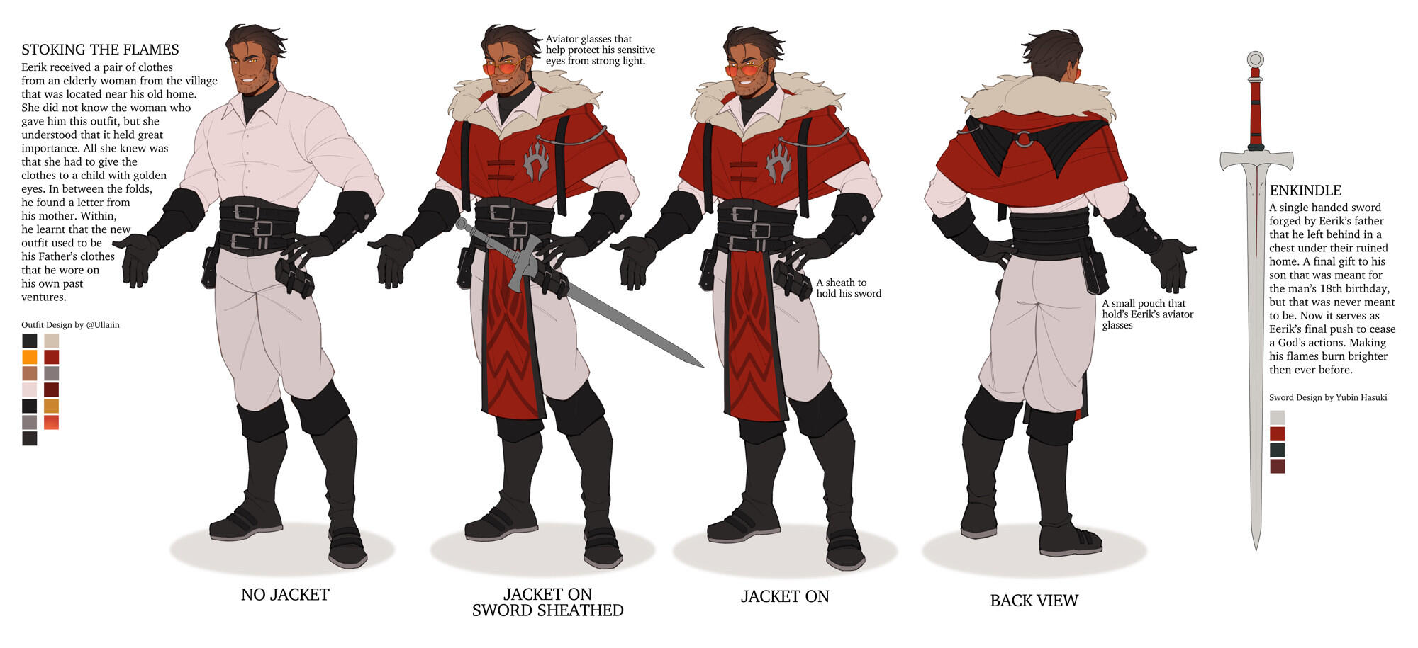 Eerik in his alternate outfit by @Ullaiin