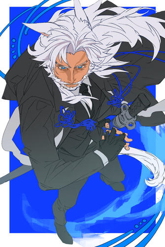 Art by Hughes by Inuyama_art on Bluesky/X